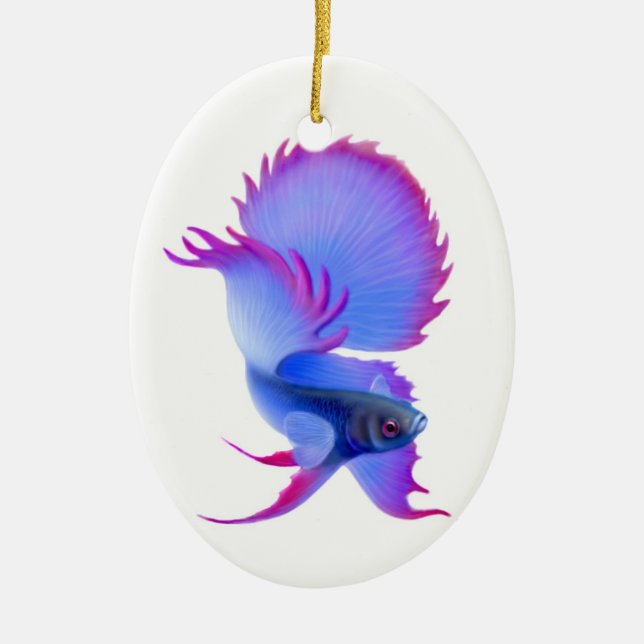 Ornamento de combate dos peixes de Betta Splendens (Frente)