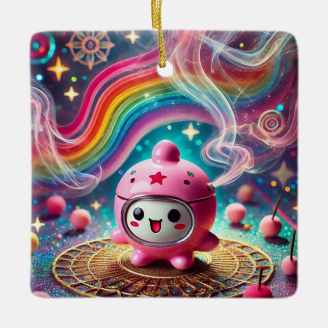 Ornamento de Companhia de Incenso Whimsical (Frente)