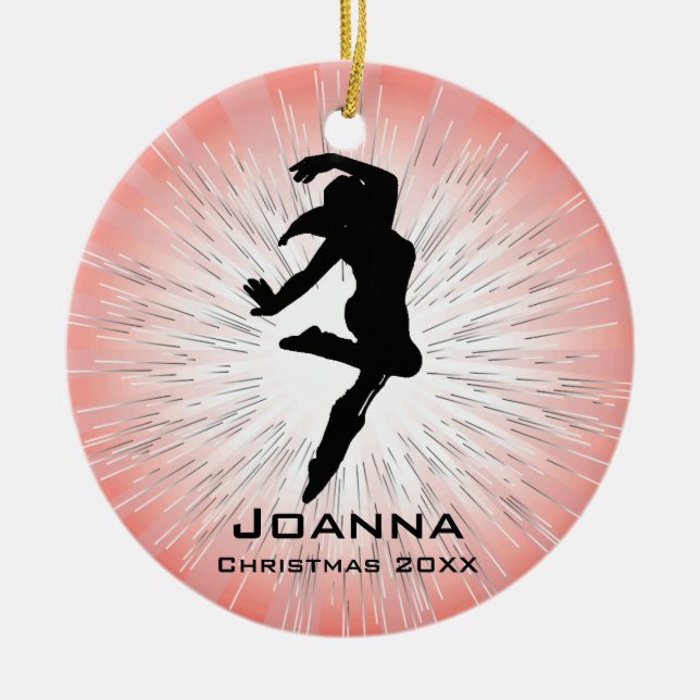 Ornamento de dança Personalizado (Frente)