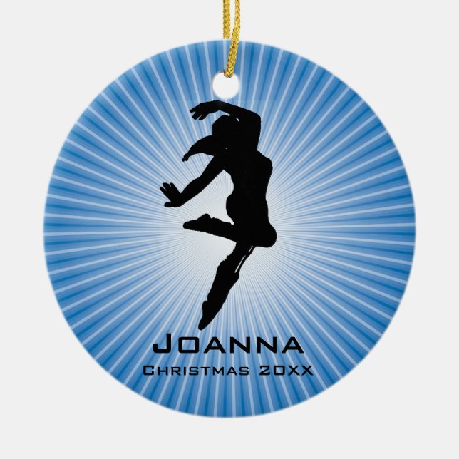 Ornamento de dança Personalizado (Frente)