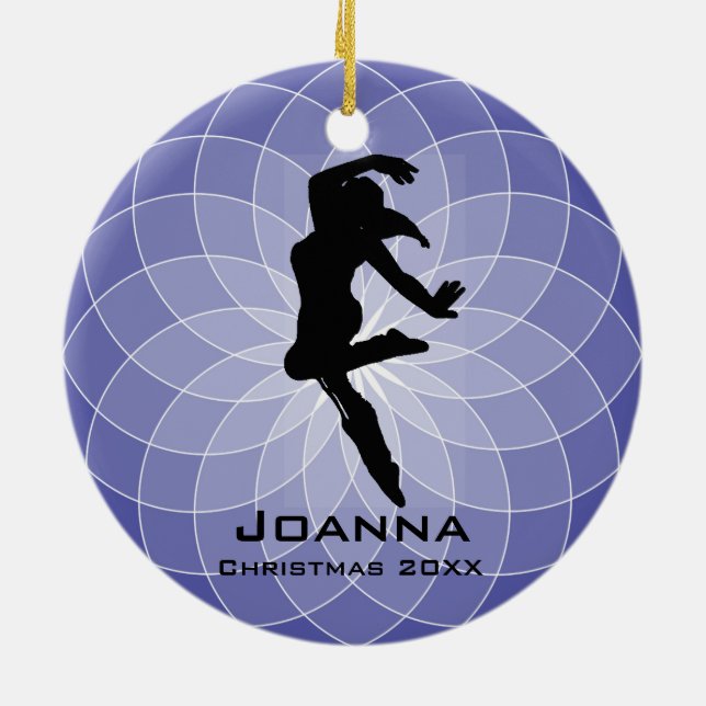 Ornamento de dança Personalizado (Traseira)