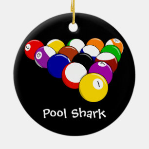 Ornamento de Design Billiard Balls