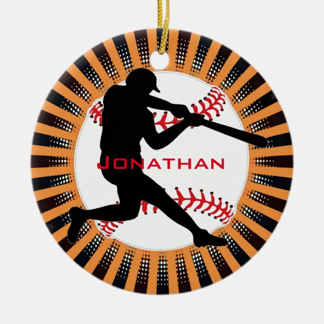 Ornamento de Design de Baseball (Frente)