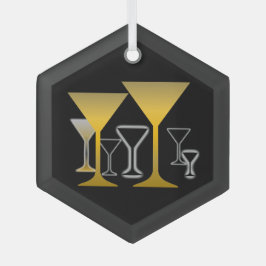 Ornamento de Design de Óculos Martini