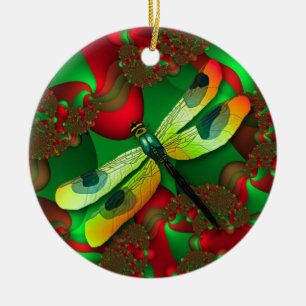 Ornamento de Dragonfly Holiday