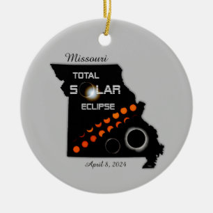 Ornamento de Eclipse Solar do Missouri