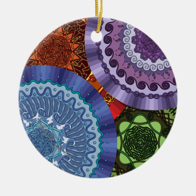 Ornamento de Elementos Mandalas (Frente)