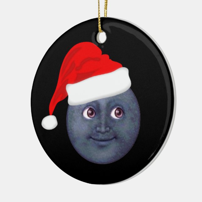 Ornamento de Emoji da lua do Natal (Esquerda)