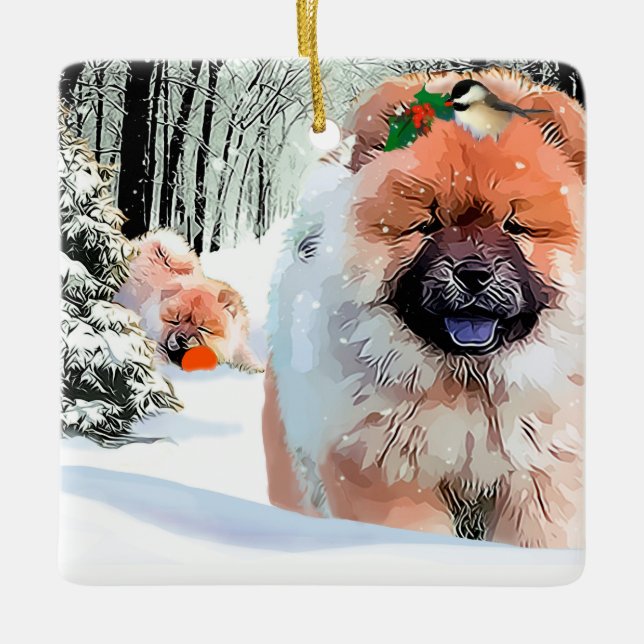 ORNAMENTO DE ESCOLHA DE NEVE (Frente)