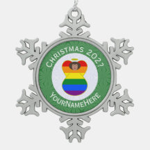 Anjo de Pele Morena Orgulho Gay Natal Bandeira Pes