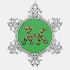 Ornamento De Estanho Floco De Neve 🐶 Authentic Chang Beer Cap Dog