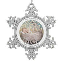 Bebês Primeiro Ornamento de Máquinas Flocos de Nev