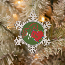 Ornamento De Estanho Floco De Neve Christmas Logo Snowflake Ornament