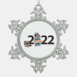 Ornamento De Estanho Floco De Neve Enfeites de natal de agulha