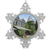 Feliz Natal! Torres cinzas, ornamento de Milford P