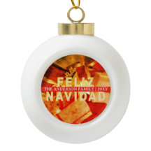 Feliz Navidad Ouro Vermelho Natal Moderno Elegante
