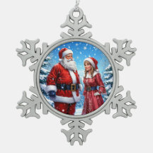 Feset Santa Claus e Sra. Claus