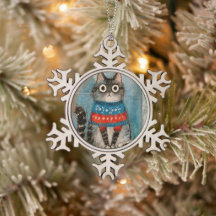 Gato Fantasioso de Suéter de Natal Feio