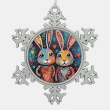 Namorados Amigos Bunnies longos ouvidos corações