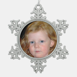 Ornamento De Estanho Floco De Neve Natal Eyed azul