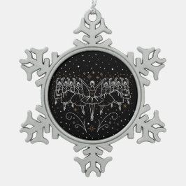 Ornamento De Estanho Floco De Neve NONO DIA DE NATAL/Ornamento em flocos de neve