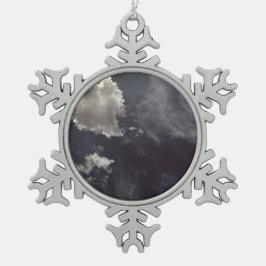 Ornamento De Estanho Floco De Neve Nuvem de metal