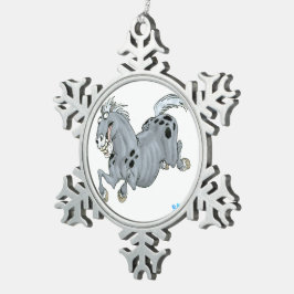 Ornamento De Estanho Floco De Neve Ornamento de Boias de Cartoon Louco