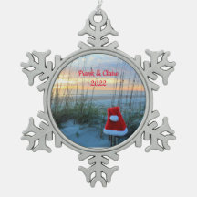 Ornamento de Moldura Personalizado do Floco de Nev