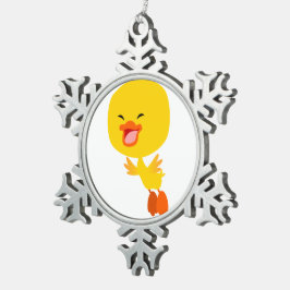 Ornamento De Estanho Floco De Neve Ornamento de Porte de Cartoon de Acoplamento Corta