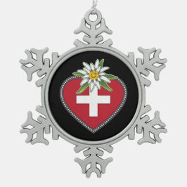 Ornamento De Estanho Floco De Neve Ornamento Frame Snowflake