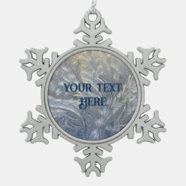 Ornamento De Estanho Floco De Neve Ornamento Snowflake de Torre Snowflake Personaliza