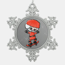 Papai noel Skateboarding