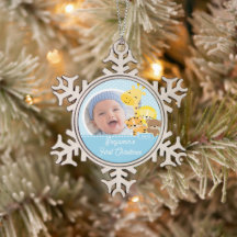 Primeiro Natal do Bebê Girafa Foto