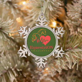Ornamento De Estanho Floco De Neve Snowflake Ornament with Main Logo 