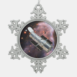 Ornamento De Estanho Floco De Neve Telescópio espacial Hubble