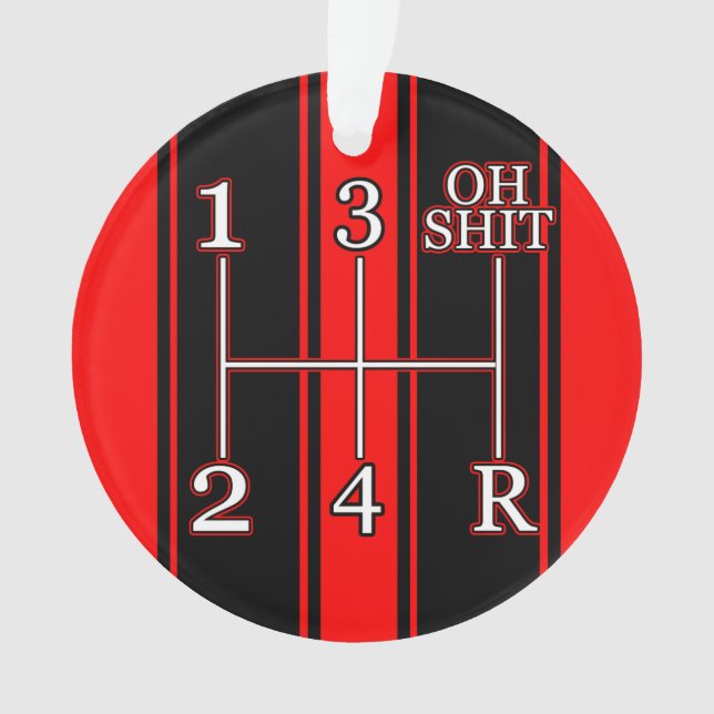 Ornamento de Faixa Vermelha Dual Raça Vermelha de  (Frente)