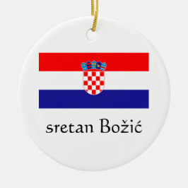 Ornamento de Feliz Natal Croation