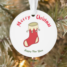 Ornamento de Felizes anos novos de natal Feliz