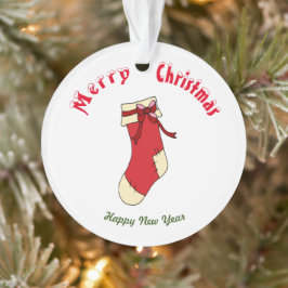 Ornamento de Felizes anos novos de natal Feliz