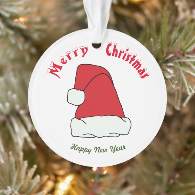 Ornamento de Felizes anos novos de natal Feliz (Árvore)