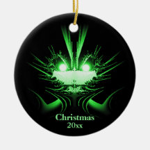 Ornamento de Feriado de Alienígena incomum com Ano