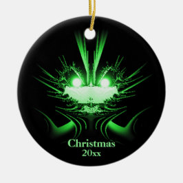 Ornamento de Feriado de Alienígena incomum com Ano