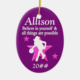 ORNAMENTO DE FERIADO DE BASQUETE PERSONALIZADO RÚP