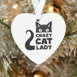 Ornamento de Feriado de Gato Louco