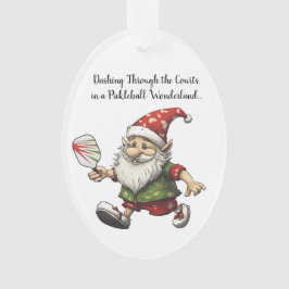 Ornamento 🎄 de Feriado de 🎄 Pickleball Anã