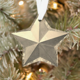 Ornamento de Feriado em Estrela do ouro