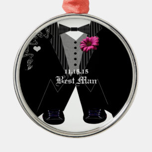 Ornamento de Feriado Tuxedo de Melhor Homem
