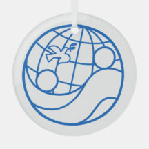 Ornamento de Feriados de Vidro EWB-USA