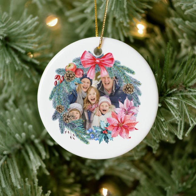 Ornamento de Feriados Personalizados da Família (Árvore)