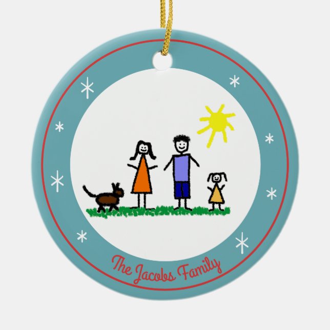 Ornamento de Feriados Personalizados das Estrelas (Frente)